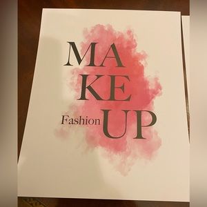 NEW GLAM PINK FASHION WALL DECOR SET OF 2 UNFRAMED PRINTS